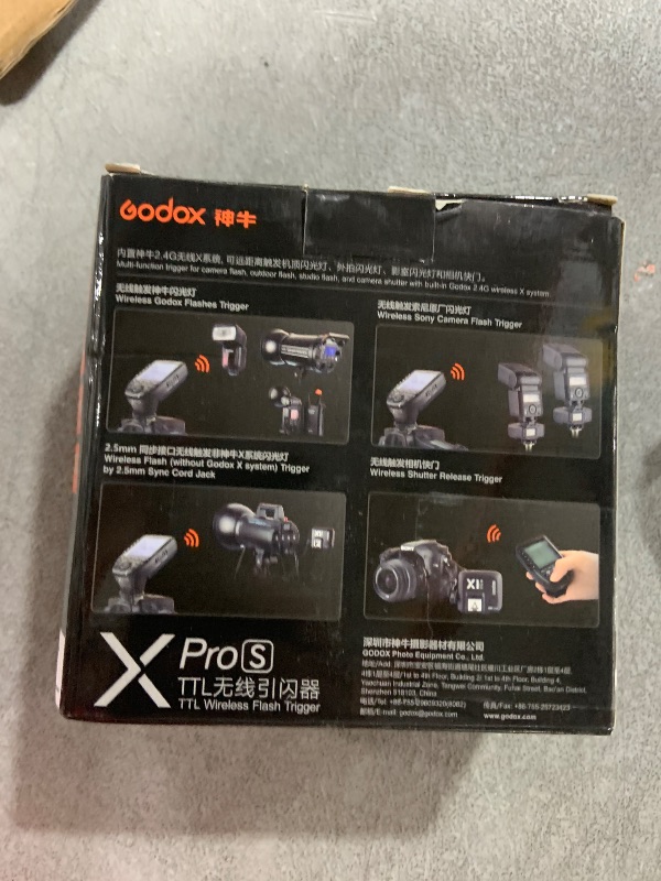 Photo 1 of Godox XPro-S Compatible for Sony TTL Wireless Flash Transmitter Trigger 1/8000s HSS TTL-Convert-Manual Function Large LCD Screen Slanted Design 11 Customizable Functions 5 Dedicated Group Buttons