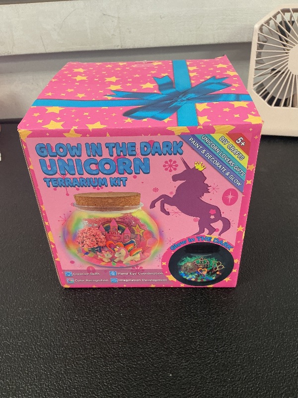 Photo 1 of Unicorn Terrarium Kit for Kids - Arts & Crafts Activities Sets With Glow in The Dark Painting - DIY Unicorn Toys Birthday Gifts for Girls Age 5, 6, 7, 8, 9, 10, 11 & 12 Year Old(Unicorn Terrarium)