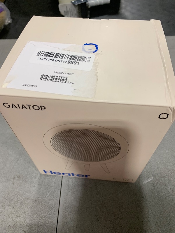 Photo 1 of Gaiatop Space Heater, Cute and Powerful, 1000W Small Electric Heaters for Indoor Use, 3 Modes PTC Ceramic Fast Heating, Overheating & 45° Tip-Over Protection, Portable for Home Office White