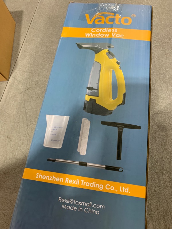 Photo 1 of Vacto Electric Window Vacuum, Cordless Window Cleaner, Window Vacuum Cleaner Set, Window Cleaner Tool, Mirro Cleaner, Window Squeegee Electric Cleaning Tool for Windows