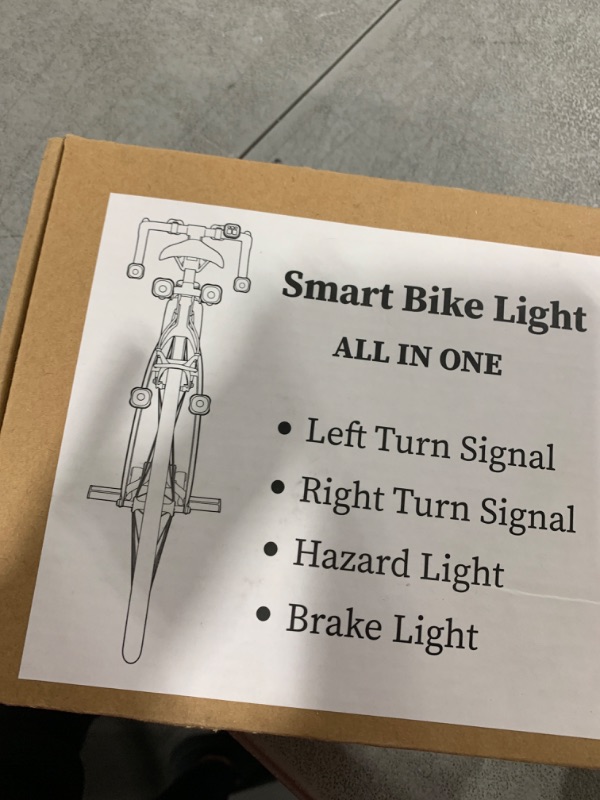 Photo 1 of Luvan Smart Bike Light with Remote Controller - Sync Front & Rear LED Light Set, 5 Night & Daytime Mode | Turn Signals | Brake Lights, Rechargeable Bicycle Light for Night Riding, Dog, Running,Scooter