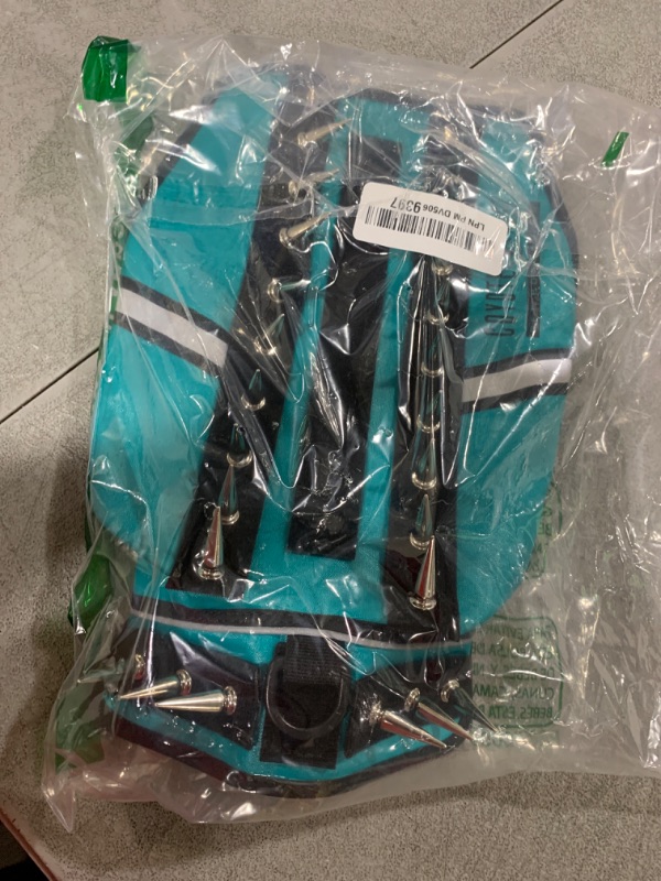 Photo 1 of CoyoteVest SpikeVest Dog Harness Vest for Small Dogs, Reflective Dog Vest with Spikes to Shield Your pet from Coyotes, Raptor and Animal Attacks, Anti Hawk Vest, Made in USA (XS-Turquoise)