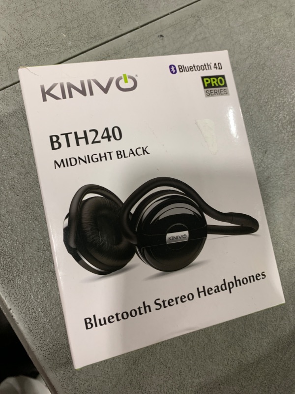 Photo 1 of Kinivo BTH240 PRO Bluetooth Wireless Headphones (On-Ear, HiFi Stereo Music, 30 Hours Playtime, Built-in Mic, Foldable Headset, Hands-Free Calling)