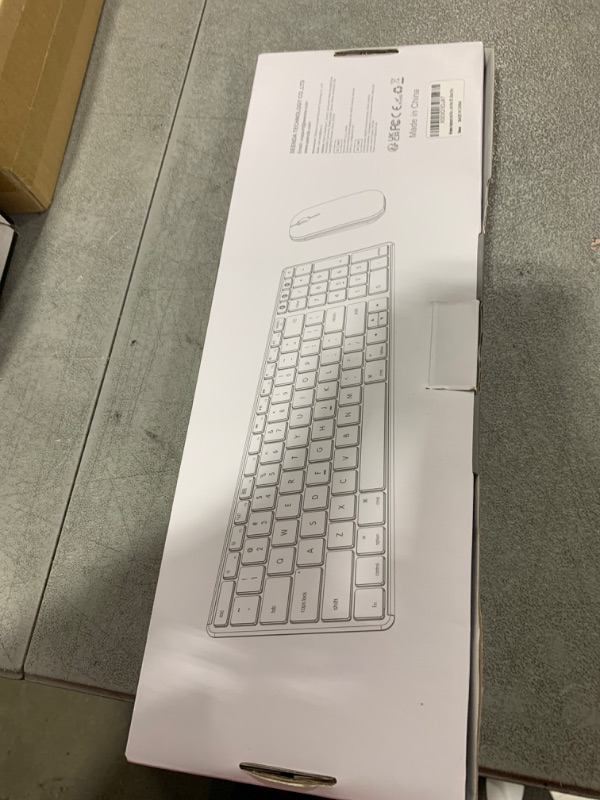 Photo 1 of Wireless Bluetooth Keyboard and Mouse for Mac, Multi-Device Rechargeable Slim Keyboard and Mouse Stainless Steel Full Size, Compatible with MacBook Pro/Air, iPad, iMac - Space Gray
