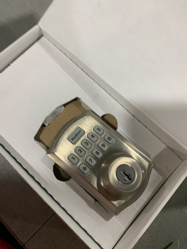 Photo 1 of Kwikset Home Connect 620 Smart Lock Deadbolt with Z-Wave Technology, Works with Ring Alarm, Samsung Smartthings and More, Z-Wave Hub Required, Traditional Design in Satin Nickel