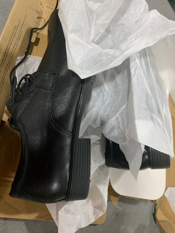 Photo 1 of Clarks Men's Tilden Plain Oxford, Black Leather, 9 Wide