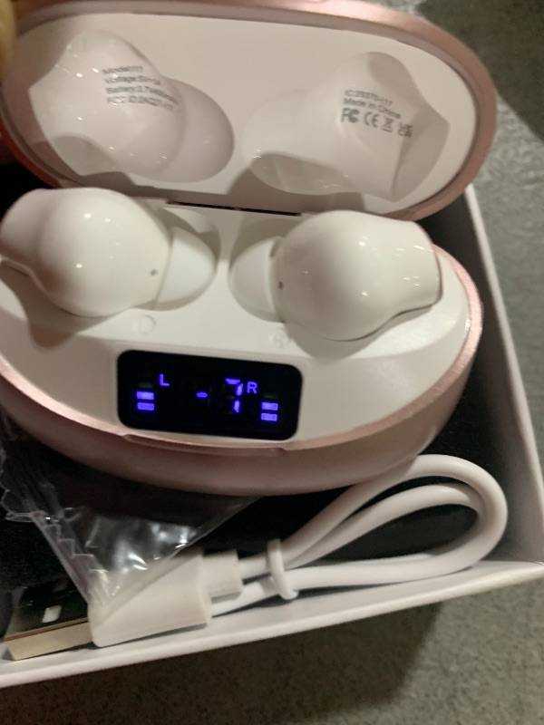 Photo 1 of Bcaikair Wireless Earbuds, Bluetooth Headphones 5.3 HiFi Stereo, Wireless Earphones with ENC Noise Cancelling Mic, LED Digital Display in Ear Buds