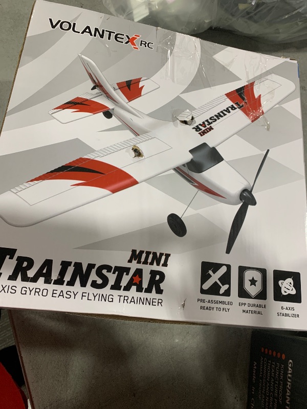 Photo 1 of VOLANTEXRC RC Plane Trainer 3CH Remote Control Airplane with Prop Saver, 6-Axis Gyro Stabilizer & 3 Modes to Fly, Hobby Radio Controlled Aircraft RTF for Beginners, Adults, Boys and Kids (400mm,Green)