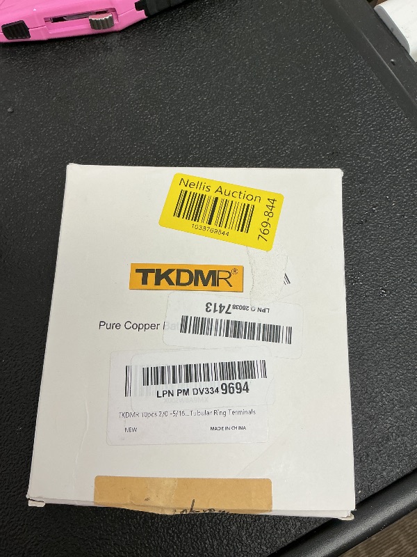 Photo 1 of TKDMR 10pcs 2/0 Awg-5/16" Ring Marine Grade Copper Wire Lugs,with 3:1 Heat Shrink Tubing,UL Battery Cable Ends,Heavy Duty Cable Lugs,Tinned Copper Eyelets,Tubular Ring Terminals