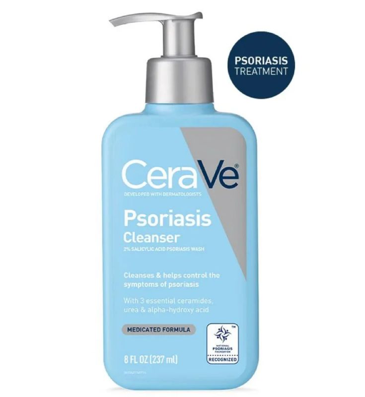 Photo 1 of CeraVe Moisturizing Cream for Psoriasis Treatment, With Salicylic Acid for Dry Skin Itch Relief & Urea for Moisturizing, Fragrance Free & Allergy Tested, 8 Oz