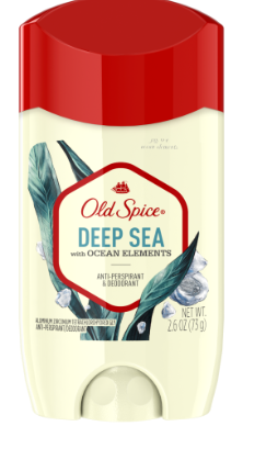Photo 1 of Old Spice Deodorant for Men, Aluminum-Free, Deep Sea Scent with Ocean Elements, 3 oz (Pack of 2