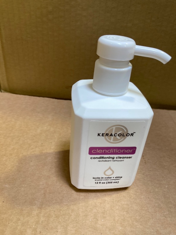 Photo 1 of Keracolor Clenditioner Co Wash Cleansing Conditioner Keratin Infused Color Safe Prevents Fade Replaces Your Shampoo, 12 Fl Oz