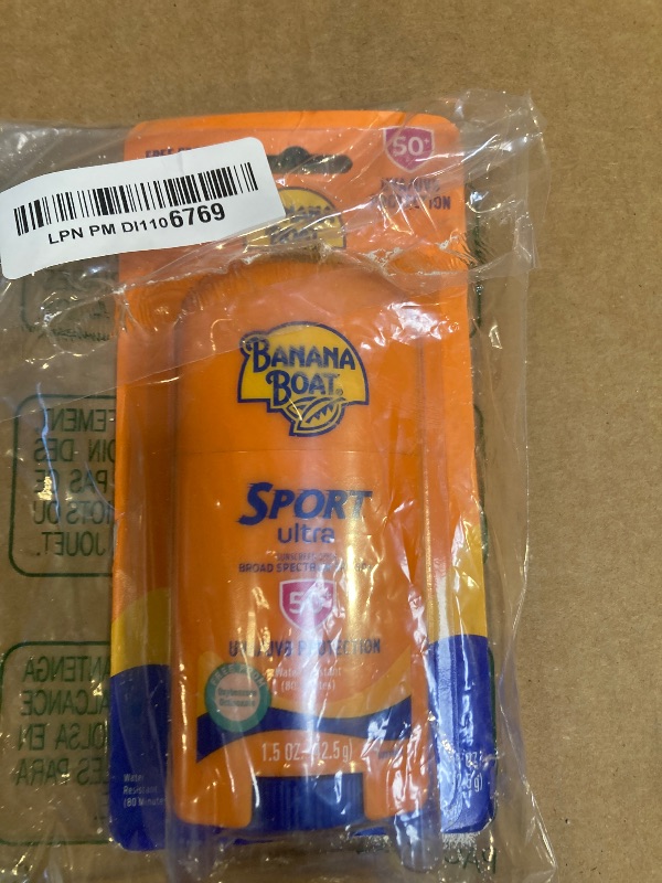Photo 1 of Banana Boat Sport Ultra Sunscreen Stick SPF 50, 1.5oz | Travel Sunscreen, Mini Sunscreen, SPF Stick Sunscreen, Oxybenzone Free Sunscreen, 1.5oz