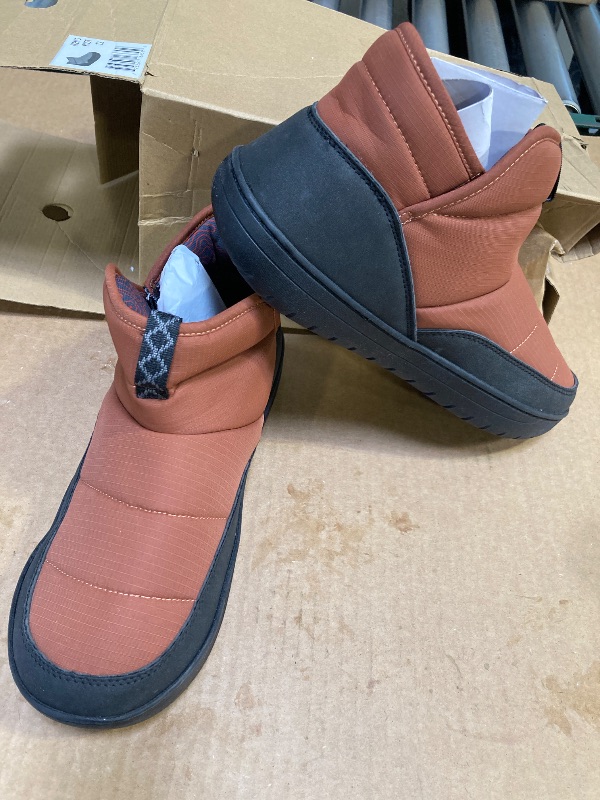 Photo 1 of Size 12--New Ozark Trail Boot Slippers - Rust - Indoor / Outdoor Sole - Men's
