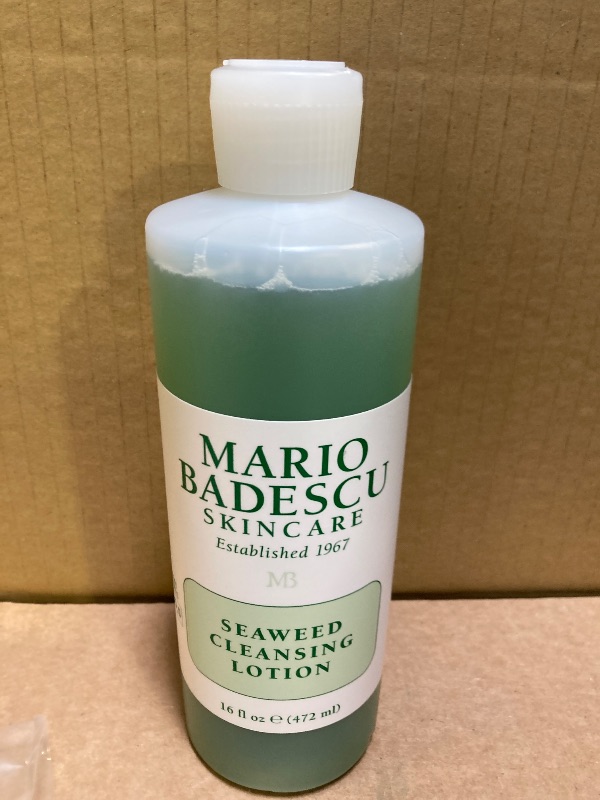 Photo 1 of Mario Badescu Seaweed Cleasing Lotion for Combination, Dry and Sensitive Skin |Facial Toner that Clarifies and Replenishes |Formulated with Witch Hazel & Bladderwrack Extract| 16 FL OZ