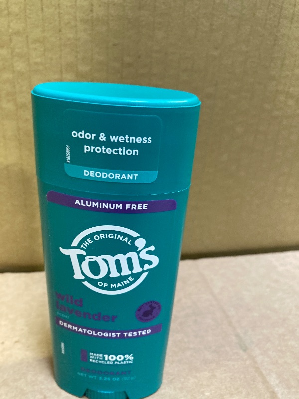 Photo 1 of Tom’s of Maine Wild Lavender Natural Deodorant for Women and Men, Aluminum Free, 3.25 oz