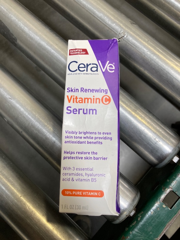 Photo 1 of CeraVe Vitamin C Serum with Hyaluronic Acid, Skin Brightening Serum for Face with 10% Pure Vitamin C, Fragrance Free, 1 Fl. Oz