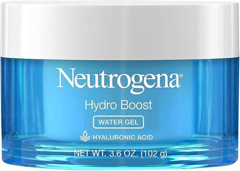 Photo 1 of  Neutrogena Hydro Boost Face Moisturizer with Hyaluronic Acid for Dry Skin, Oil-Free and Non-Comedogenic Water Gel Face Lotion and Hydrating Gel Facial Mask, Extra Large Value Size 3.6 oz 