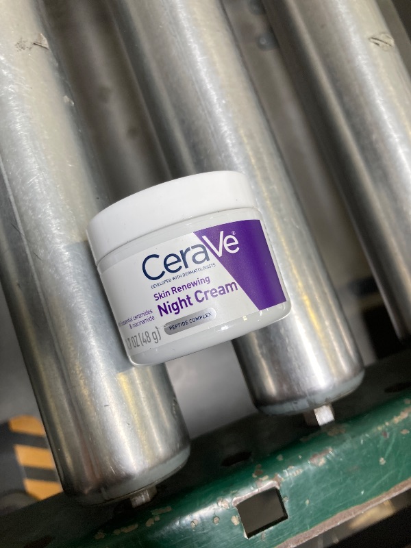 Photo 1 of CeraVe Skin Renewing Night Cream, Niacinamide, Peptide Complex, and Hyaluronic Acid Moisturizer for Face, 1.7 Ounce