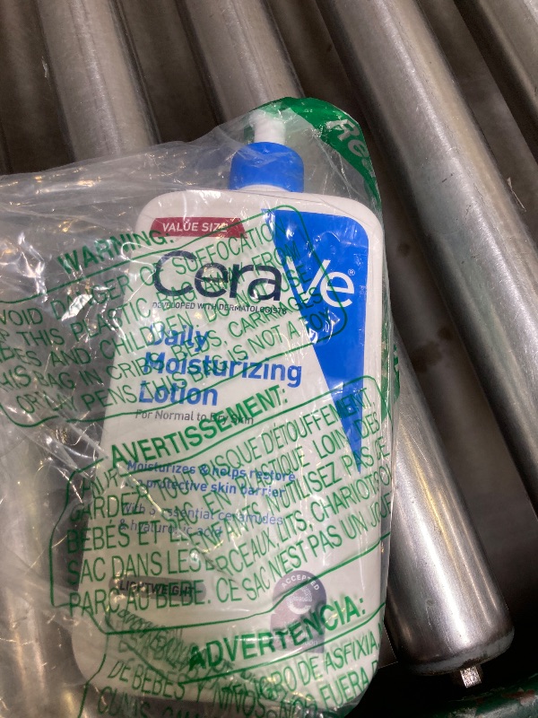 Photo 1 of CeraVe Daily Moisturizing Lotion for Dry Skin, Body Lotion & Face Moisturizer with Hyaluronic Acid and Ceramides, Daily Moisturizer, Fragrance Free, Oil-Free, 19 Ounce
