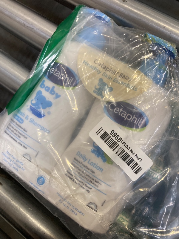 Photo 1 of Cetaphil Baby Wash & Shampoo Plus Body Lotion, Healthy Skin Essentials, Head to Toe Hydration for up to 24 Hours, for Delicate, Sensitive Skin, 2-Pack,White