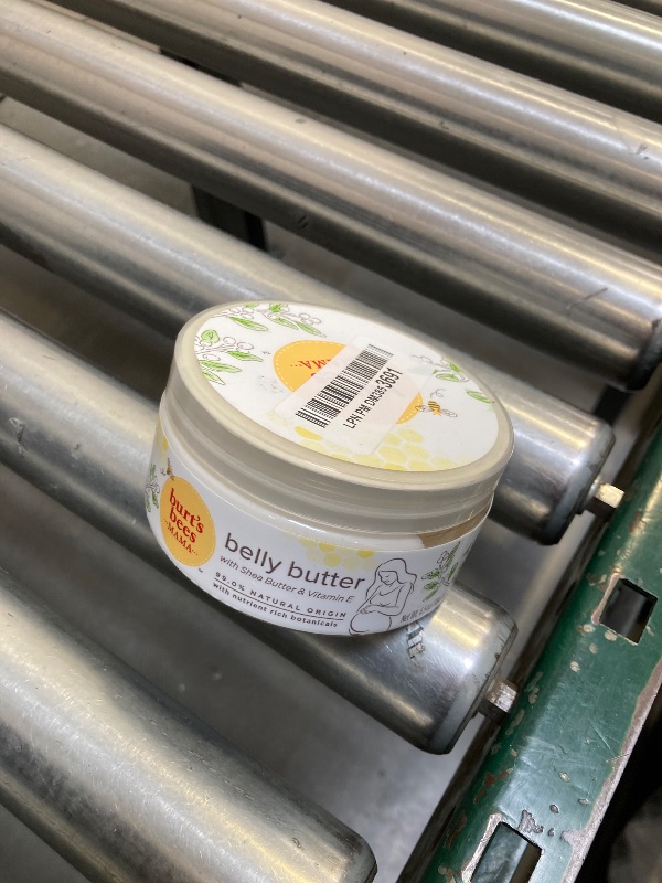 Photo 1 of Burt's Bees Mama Belly Butter Stretch Mark Cream for Pregnancy Massages Body & Reduces Scar Appearance, Prenatal & Postnatal Tummy Skin Care, Shea Butter & Vitamin E Rich Formula, 6.5 Oz Tub