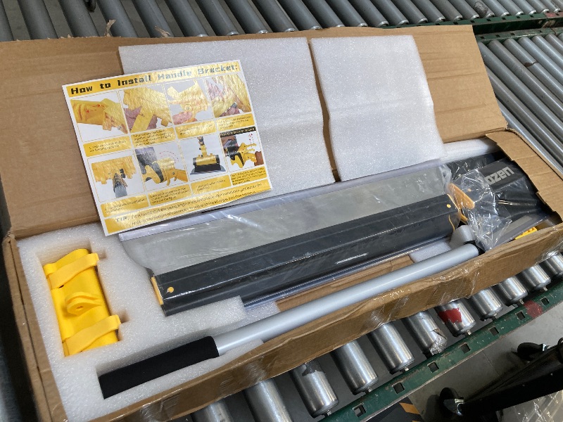 Photo 1 of Zozen Drywall Skimming Blade Set, 10"+24"+32" Skimming Blade with Extension Handle Set, Include Adjustable Length Extension Rod + Adjustable Angle Holder, Acting on Sheetrock/Gyprock/Wall-Board.