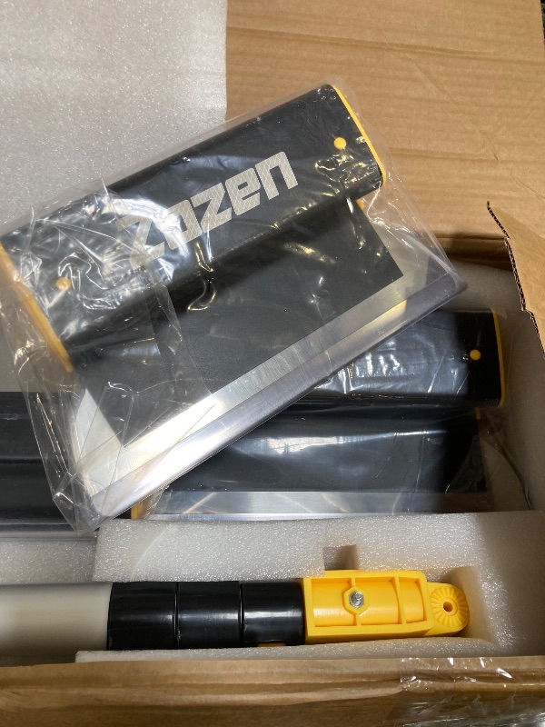 Photo 1 of Zozen Drywall Skimming Blade Set, 10"+24"+32" Skimming Blade with Extension Handle Set, Include Adjustable Length Extension Rod + Adjustable Angle Holder, Acting on Sheetrock/Gyprock/Wall-Board.