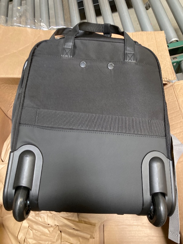 Photo 1 of  Underseat Carry On Luggage with Wheels, 16-inch Softside Rolling Bag, Lightweight Small Suitcase, Personal Item Travel Bag for Women (Black) 