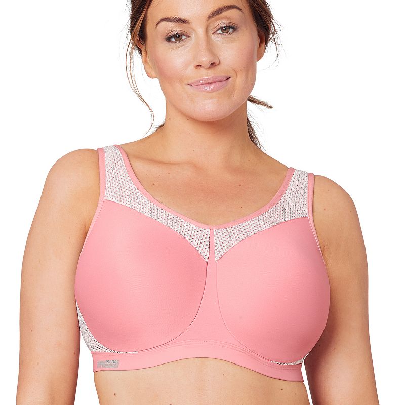 Photo 1 of  Plus Size Women's Wonderwire ® High-Impact Underwire Sport Bra 9066 by Glamorise in Pink Blush (Size 42 G) 