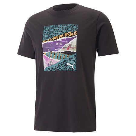 Photo 1 of  Puma Men's Photoprint Logo Graphic T-Shirt - Puma Black SIZE L