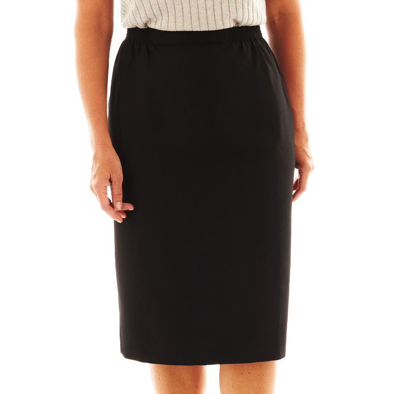 Photo 1 of  Alfred Dunner Suiting Womens Pencil Skirt-Plus, 22W, Black 
