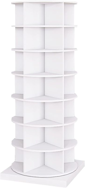 Photo 1 of 7-Tier 360° Rotating Shoe Organizer - Holds Up to 35 Pairs in Entryway, Living Room, Hallway 