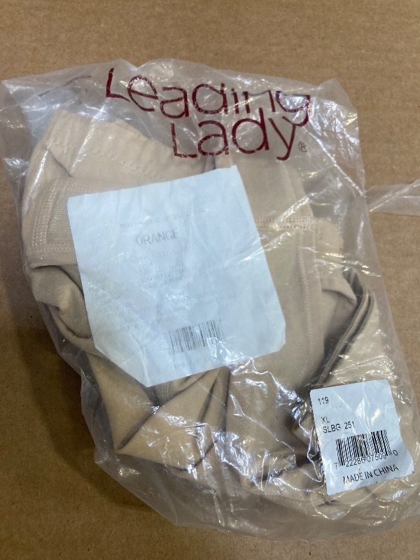 Photo 1 of Size XL--Leading Lady Women's Laurel Seamless Front Closure Bra in Salt Beige | Plus Size XL 