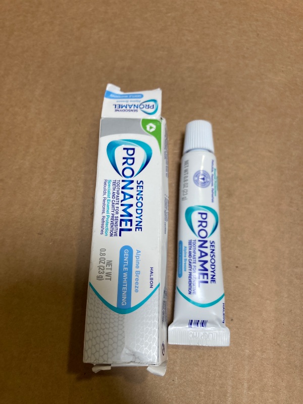 Photo 1 of Sensodyne Pronamel Gentle Whitening Alpine Breeze Toothpaste - 0.8 ounce -Travel Size