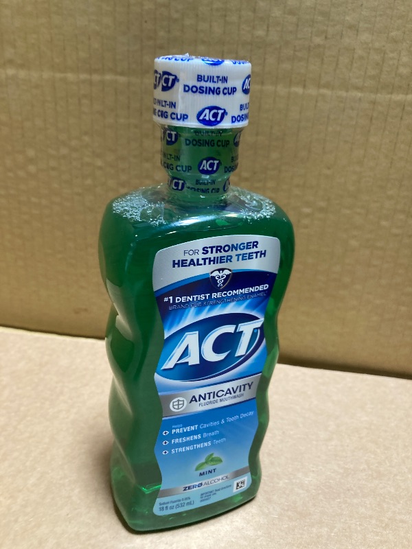 Photo 1 of Act Anticavity Mint Rinse 18z