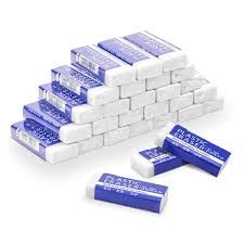 Photo 1 of PRALB 120 Pack White Erasers Bulk Large Pencil Erasers Art Erasers for for Home School Classroom Office