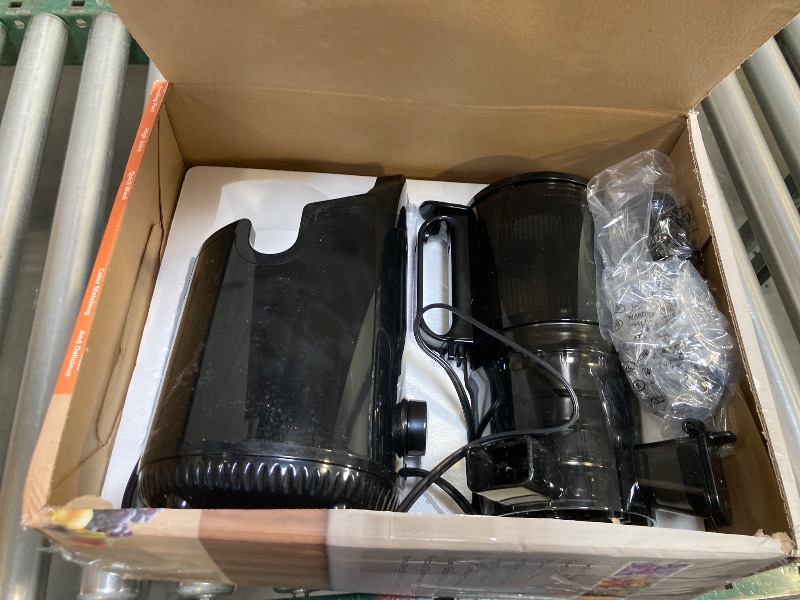 Photo 1 of Cold Press Juicer, Amumu Slow Masticating Machines with 5.4" Extra Large Feed Chute Fit Whole Fruits & Vegetables Easy Clean Self Feeding Effortless for Batch Juicing, High Juice Yield, BPA Free 250W