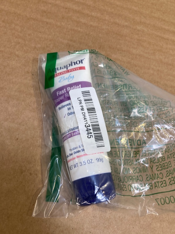 Photo 1 of Aquaphor Baby Diaper Rash Paste - For Serious Diaper Rash and Flare-ups - 3.5 Oz. Tube