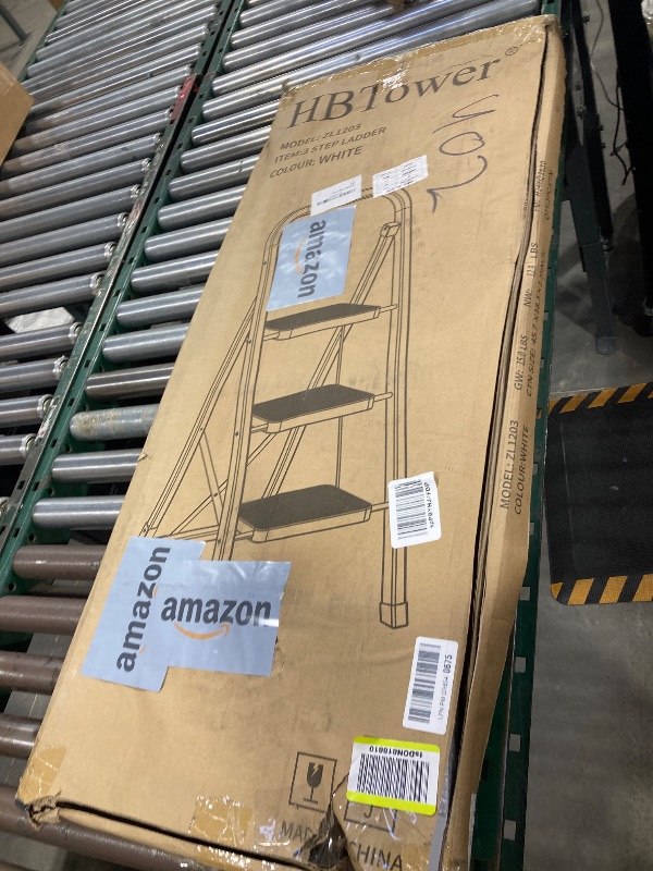 Photo 1 of HBTower 3 Step Ladder,3 Step Stool for Adults Folding Step Stool with Cushioned Handle with Wide Anti-Slip Pedal Ergonomic Design