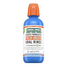 Photo 1 of TheraBreath Fresh Breath Mouthwash, Icy Mint Flavor, Alcohol-Free, 16 Fl Oz