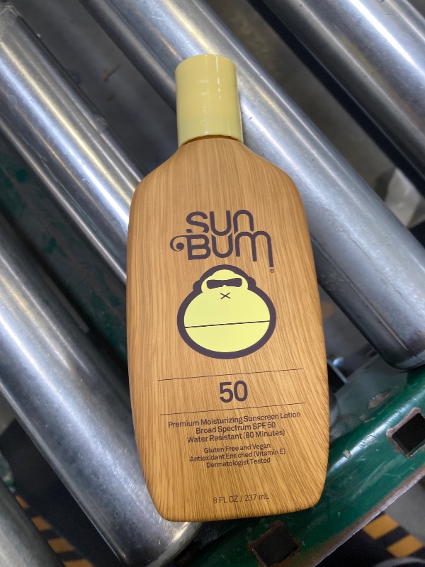 Photo 1 of Sun Bum Original SPF 50 Sunscreen Body Lotion | Broad Spectrum Moisturizing Sunblock with Vitamin E | Hawaii 104 Act Compliant (Octinoxate & Oxybenzone Free) | 8 oz exp - 09/2025