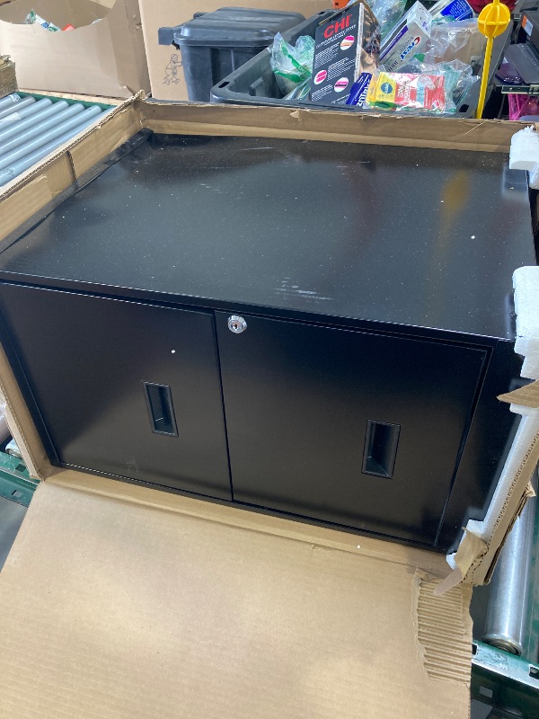 Photo 1 of 18" 2-Drawer Smart File, Hanging Drawer Black