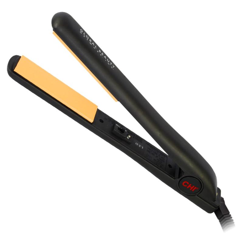Photo 1 of CHI Original Ceramic Flat Iron, Hair Straightener For A Smooth Finish, Floating Plates, Quick Heat Up, Analog On/Off Switch, 1" Styling Tool, Black