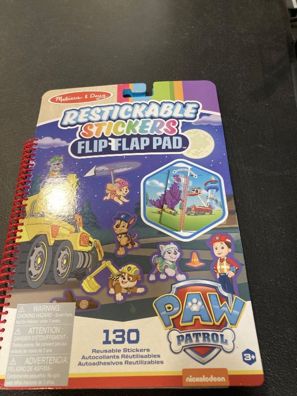 Photo 1 of Melissa & Doug PAW Patrol Reusable Stickers Ultimate Rescue | Activity Pad | Sticker Book | 3+ | Gift for Boy or Girl