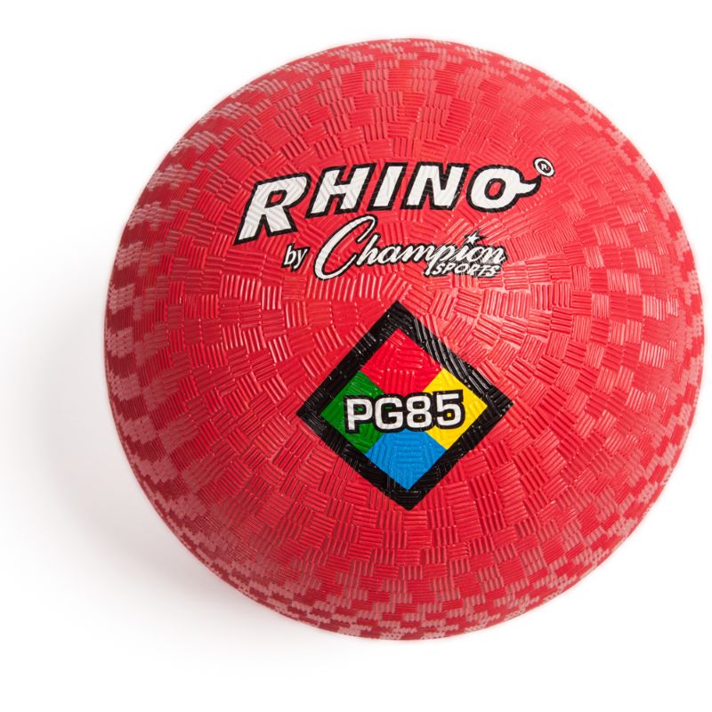 Photo 1 of Champion Sports Rhino Playground Ball, 8.5, Red (CHSPG85RD), Nylon | Quill