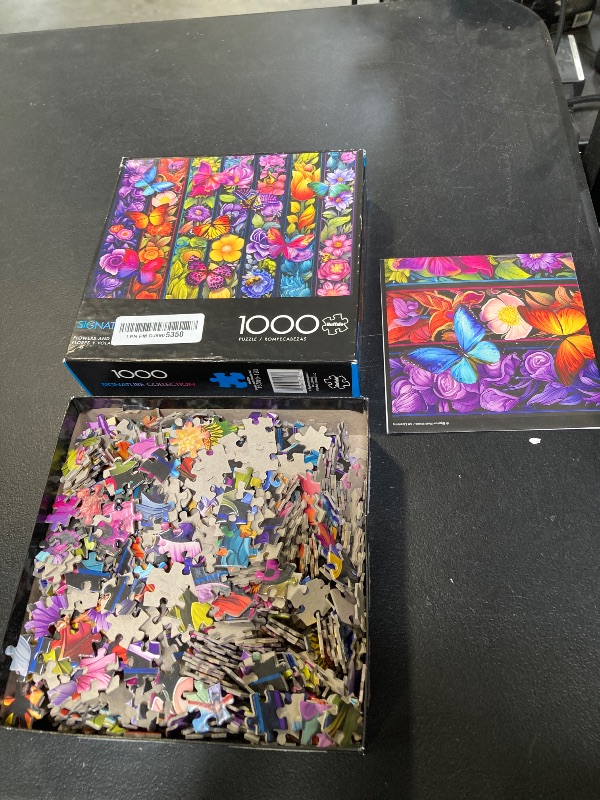 Photo 1 of Buffalo Games - Bigelow Illustrations - Flowers and Flyers - 1000 Piece Jigsaw Puzzle for Adults -Challenging Puzzle Perfect for Game Nights - Finished Size is 26.75 x 19.75