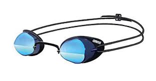 Photo 1 of Arena Swedix Mirror Race Swim Goggle, Smoke/Blue/Black, One Size