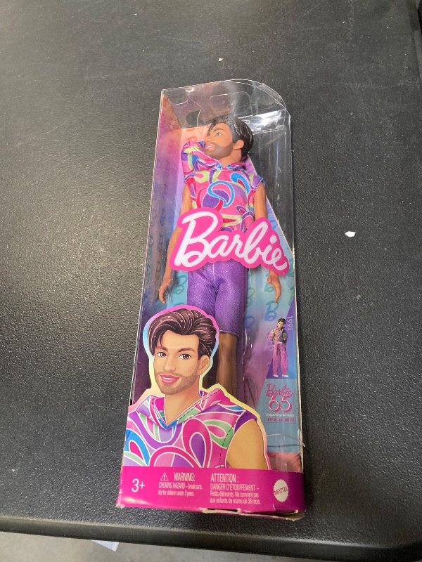 Photo 1 of Barbie Ken Fashionistas Doll - Ken Bright Abstract Tee and Shorts