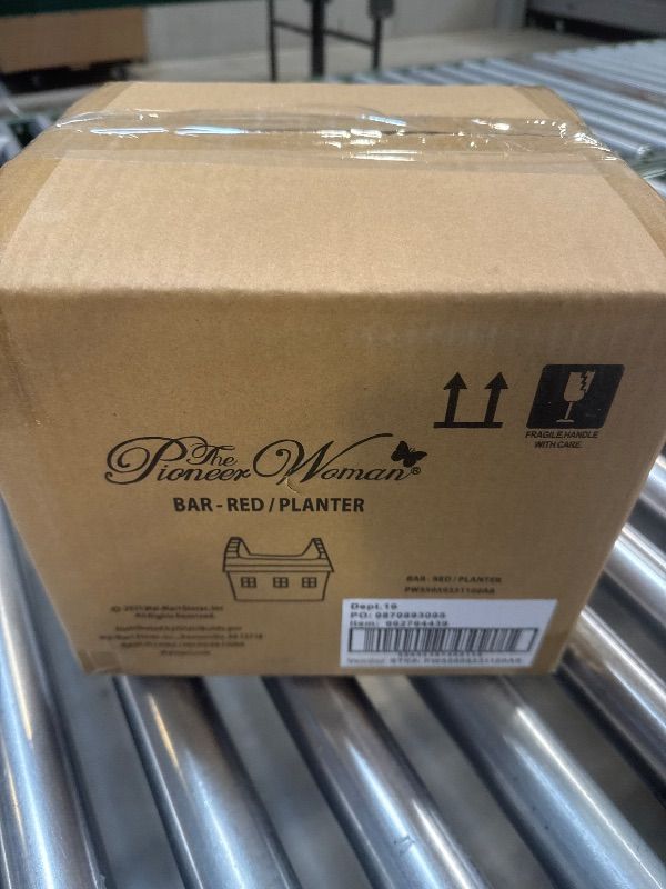 Photo 1 of The Pioneer Woman Red Barn Ceramic Planter
